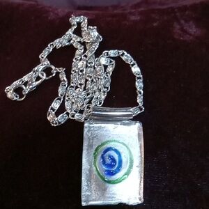 Handmade Dichroic glass necklace